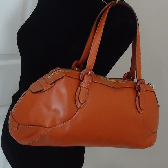 s-l400.jpg Cole Haan leather satchel shoulder bag.